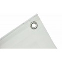 Telo pvc BIANCO telone occhiellato esterno gazebo piscina impermeabile casa