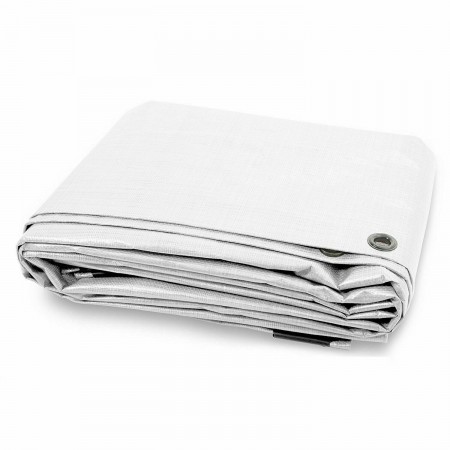 Telo pvc BIANCO telone occhiellato esterno gazebo piscina impermeabile casa
