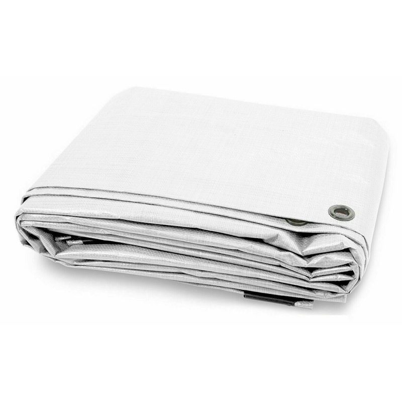 DOBO Telo pvc BIANCO telone occhiellato esterno gazebo piscina impe...