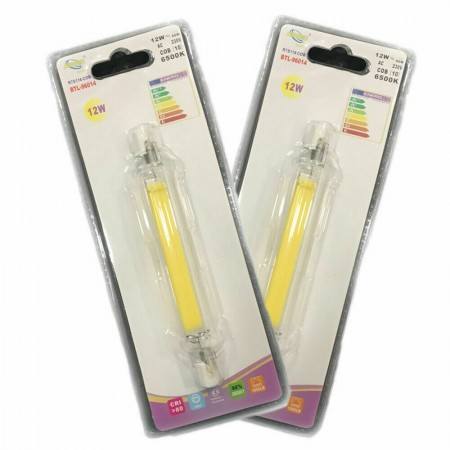 Lampada R7S led bianco caldo freddo faretto lampadina faro 7 12 W 78 118 mm