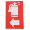 DOBO 12x Cartello ESTINTORE A SINISTRA Plastificato PVC 20x30 cm se...