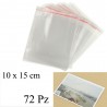 DOBO 72pz Buste sacchetti Cellophane alimenti oggetti con chiusura ...