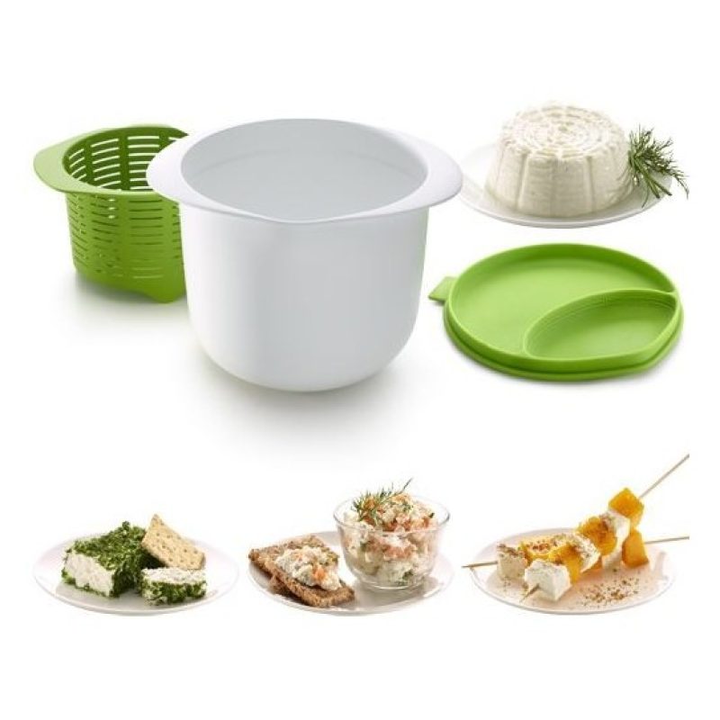 Accessorio per preparare formaggio fresco cheese in casa maker microonde