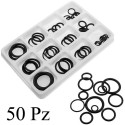 50pz Guarnizioni in gomma anelli 12 misure diverse set auto ferramenta assortito