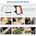 Kit sega multiuso manuale a mano set seghetto taglio regolabile resistente saw