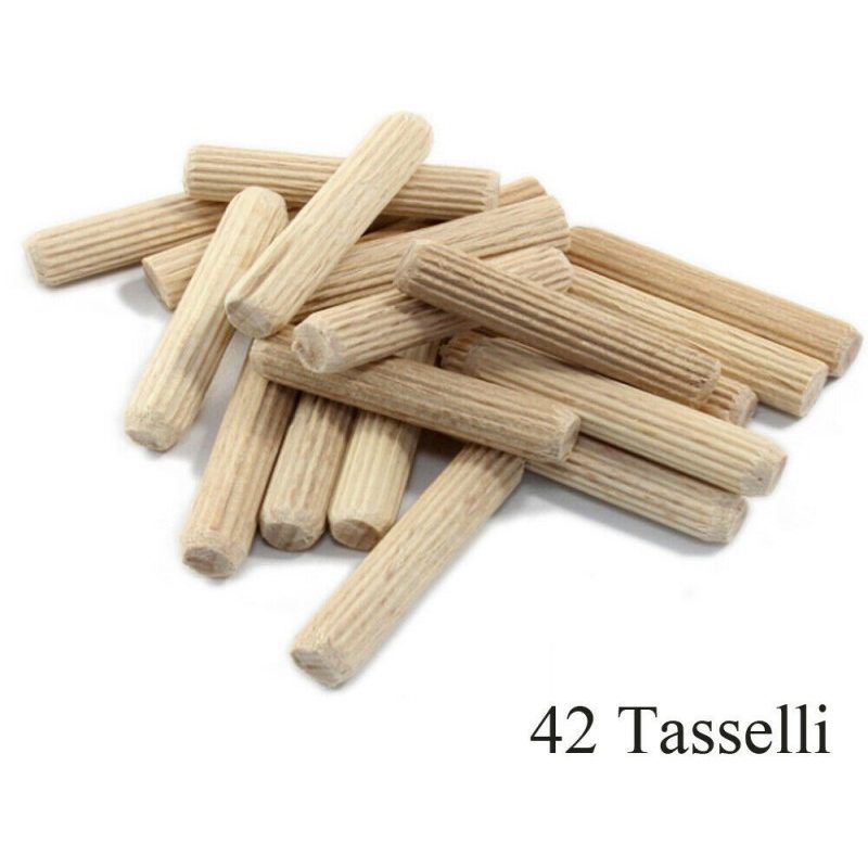 DOBO Tasselli in legno spine di giunzione valdomo 6 MM fissaggio fe...
