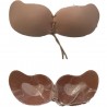 Bra in silicone adesivo senza spalline push up reggiseno invisibile hot donna - Colore nero o beige