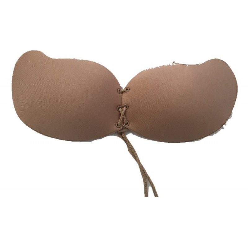 Bra in silicone adesivo senza spalline push up reggiseno invisibile hot donna - Colore nero o beige