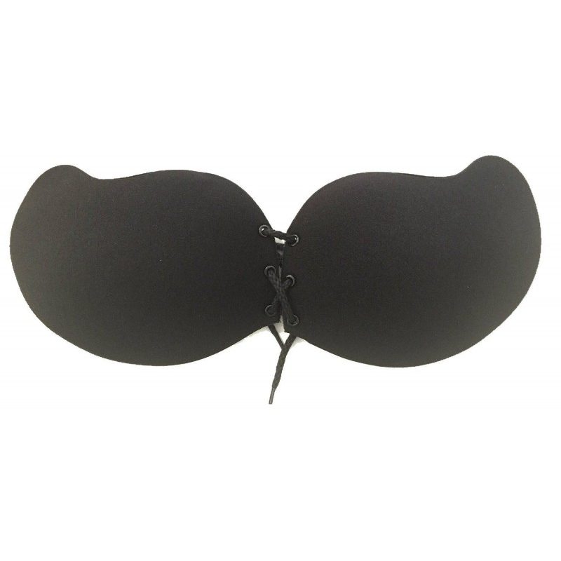 Bra in silicone adesivo senza spalline push up reggiseno invisibile hot donna - Colore nero o beige
