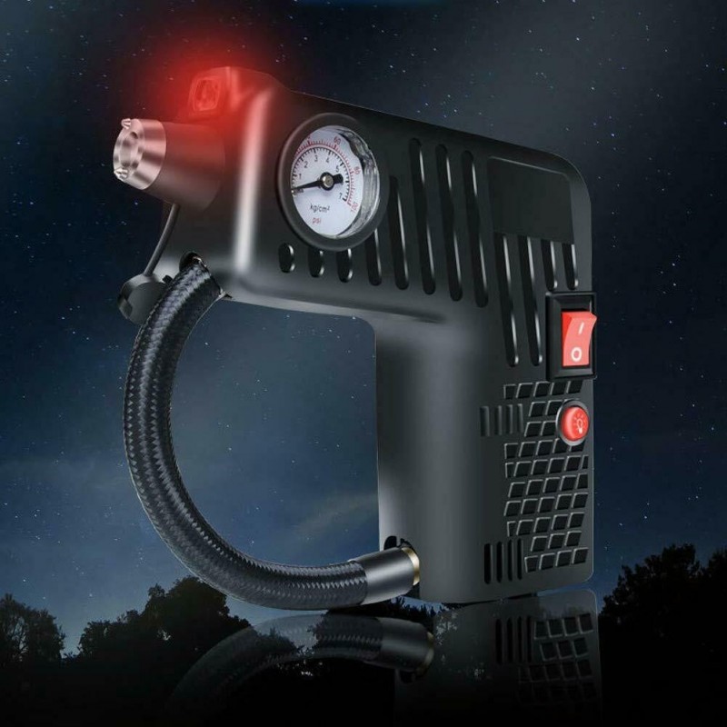 DOBO Compressore mini pneumatici auto bici multifunzione luce misur...