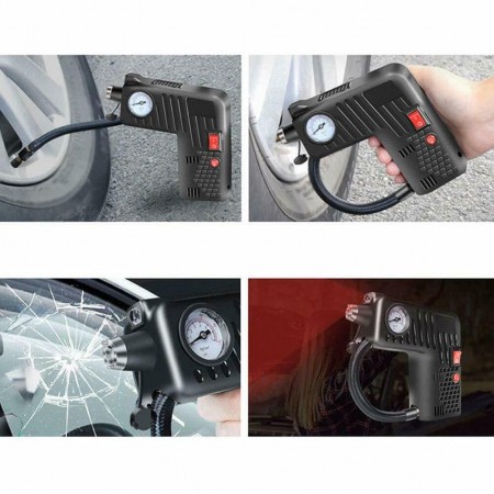 Compressore mini pneumatici auto bici multifunzione luce misurazione pressione