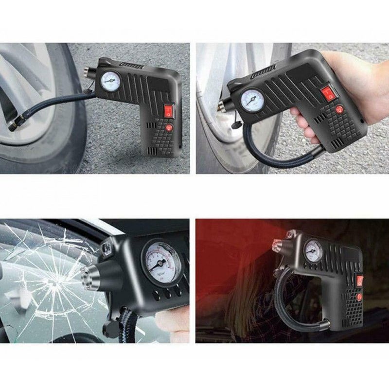 DOBO Compressore mini pneumatici auto bici multifunzione luce misur...