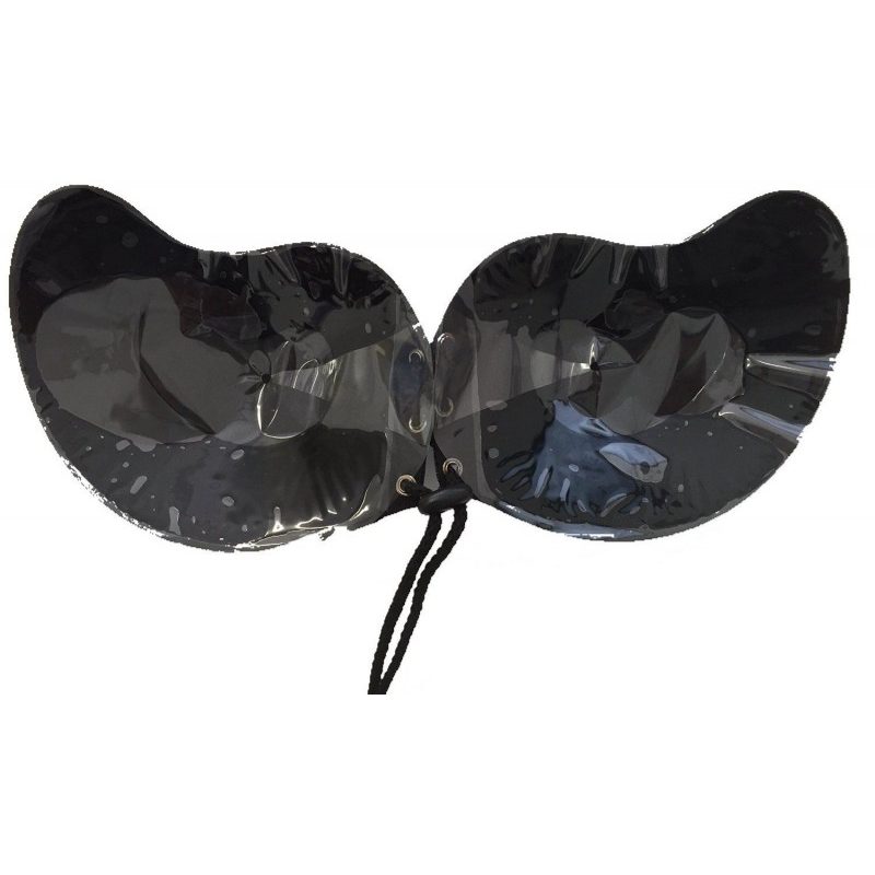 Bra in silicone adesivo senza spalline push up reggiseno invisibile hot donna - Colore nero o beige