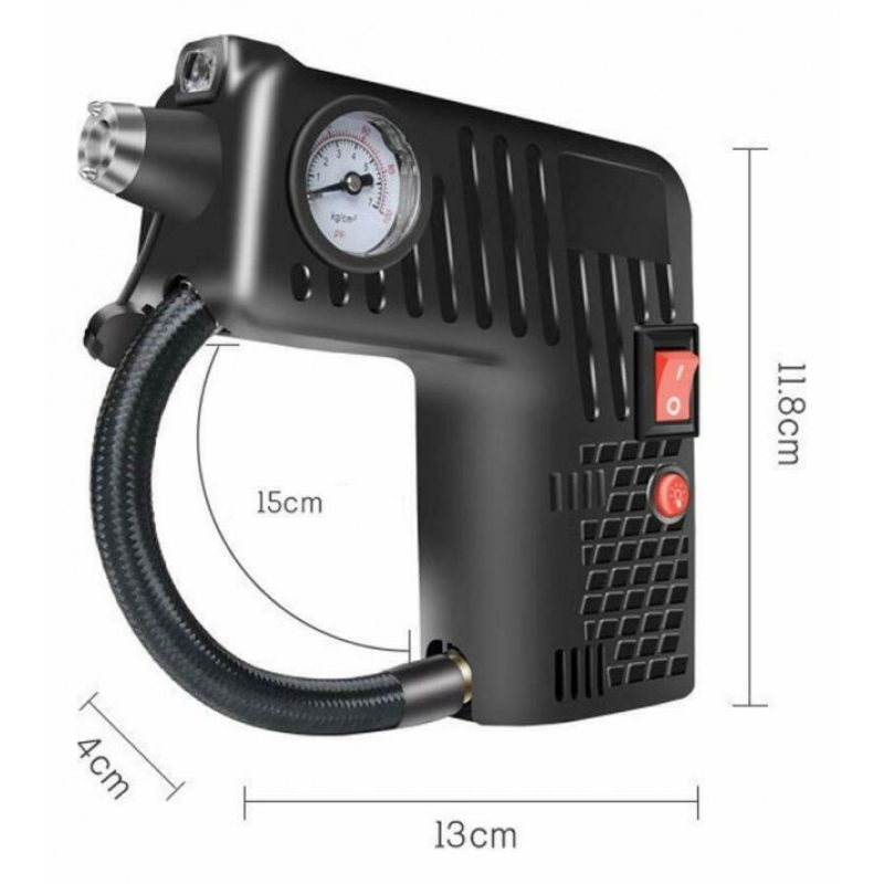 DOBO Compressore mini pneumatici auto bici multifunzione luce misur...