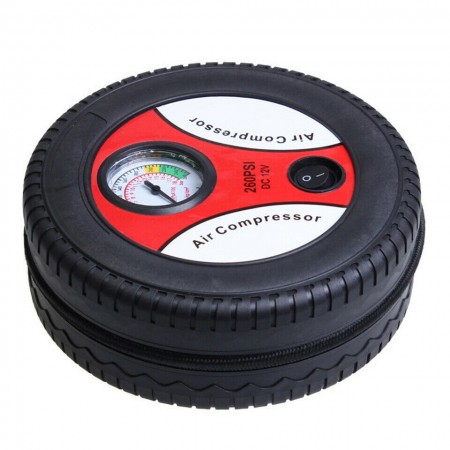 Compressore aria pneumatici auto bici 260 PSI presa accendisigari portatile