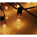 Catena luminosa filo luci luce calda esterno interno giardino feste ghirlanda
