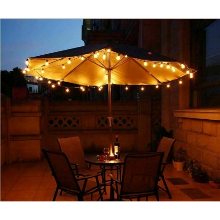 Catena luminosa filo luci luce calda esterno interno giardino feste ghirlanda