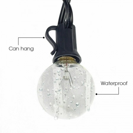 Catena luminosa filo luci luce calda esterno interno giardino feste ghirlanda