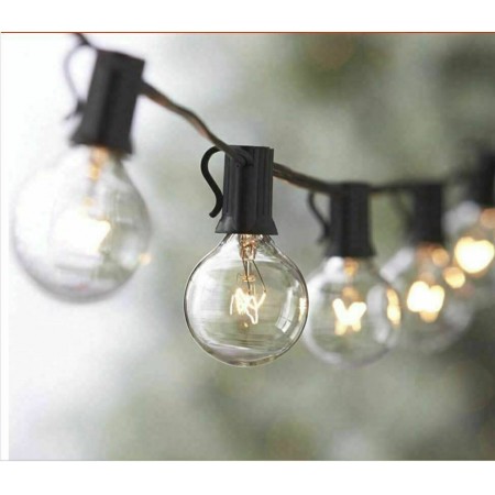 Catena luminosa filo luci luce calda esterno interno giardino feste ghirlanda