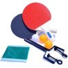 DOBO Kit tennis da tavolo racchette 3 palline rete con morsetti set...