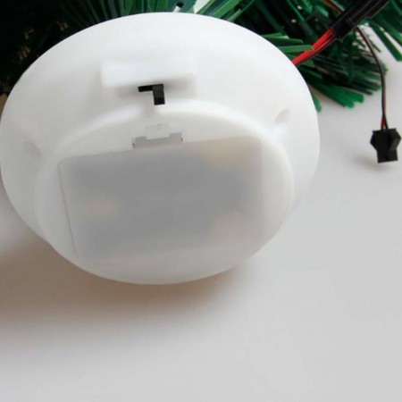 Alberello di Natale per ufficio fibra ottica luci led multicolore 34 cm albero