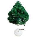 Alberello di Natale per ufficio fibra ottica luci led multicolore 34 cm albero