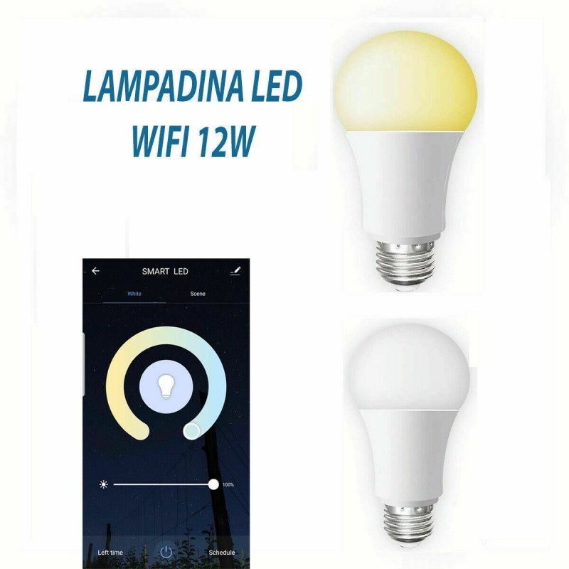DRIWEI Lampadina LED E27 lampada smart controllo wifi 12W luce cald...