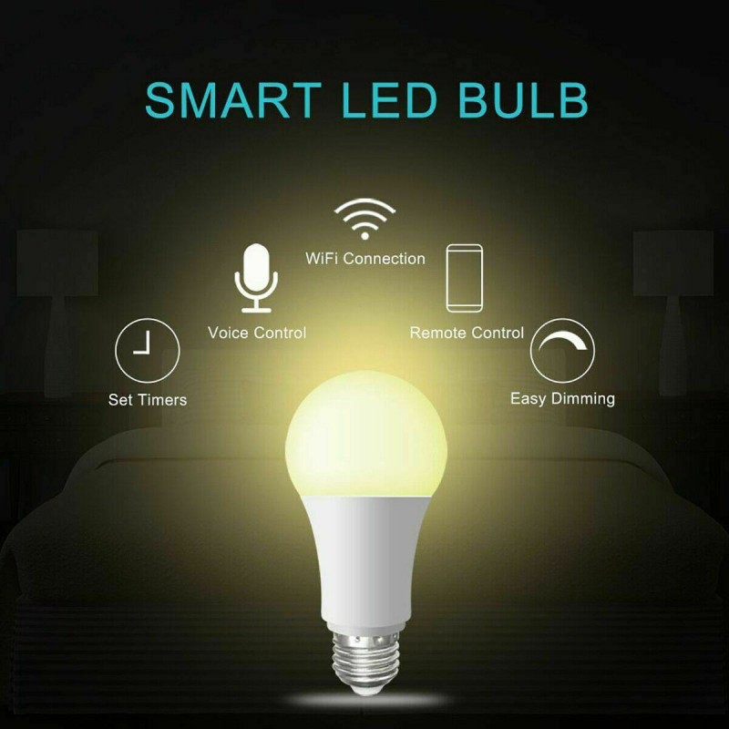 DRIWEI Lampadina LED E27 lampada smart controllo wifi 12W luce cald...