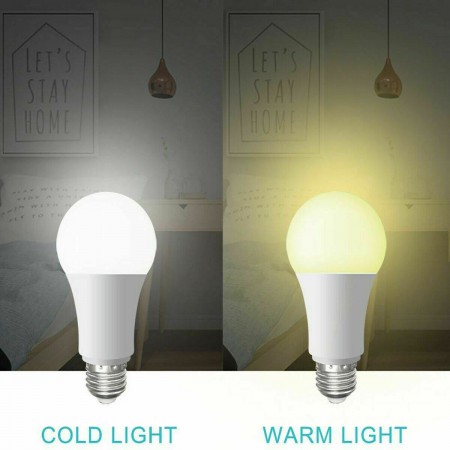 Lampadina LED E27 lampada smart controllo wifi 12W luce calda fredda app