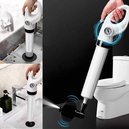 Pistola a pressione Sturalavandino manuale stura tubi bagno cucina tubo WC