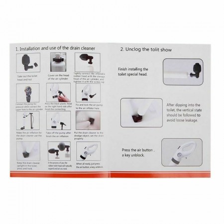 Pistola a pressione Sturalavandino manuale stura tubi bagno cucina tubo WC