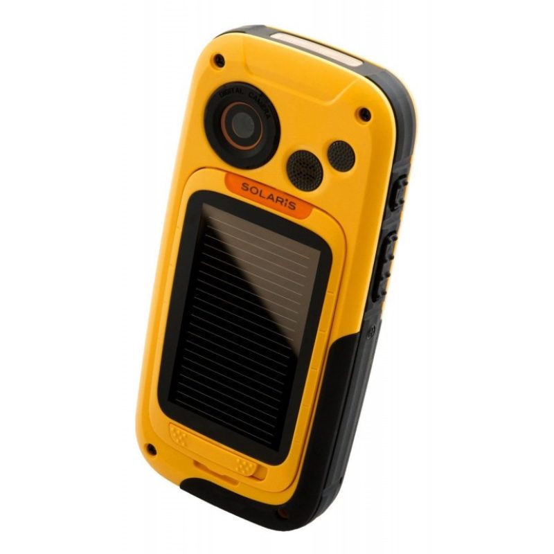 Out Limits Telefono Cellulare Solaris, Impermeabile, IP65, Batteria solare, Anti-shock, Bluetooth, Fotocamera, Gps Location