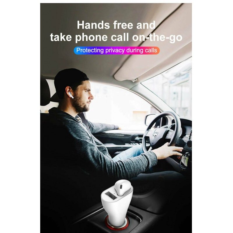 Generico Auricolare Bluetooth senza fili cuffie presa accedisigari ...