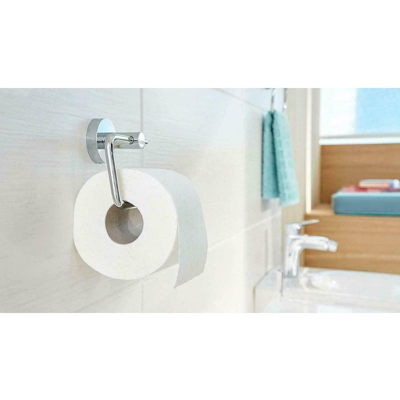 DOBO Porta rotolo carta igienica bagno fissaggio a vite Acciaio luc...