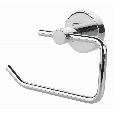 Porta rotolo carta igienica bagno fissaggio a vite Acciaio lucido 13x6,5 cm