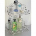 Porta oggetti per bagno in acciaio con ribaltina 28x13xH36 cm bagno organizer
