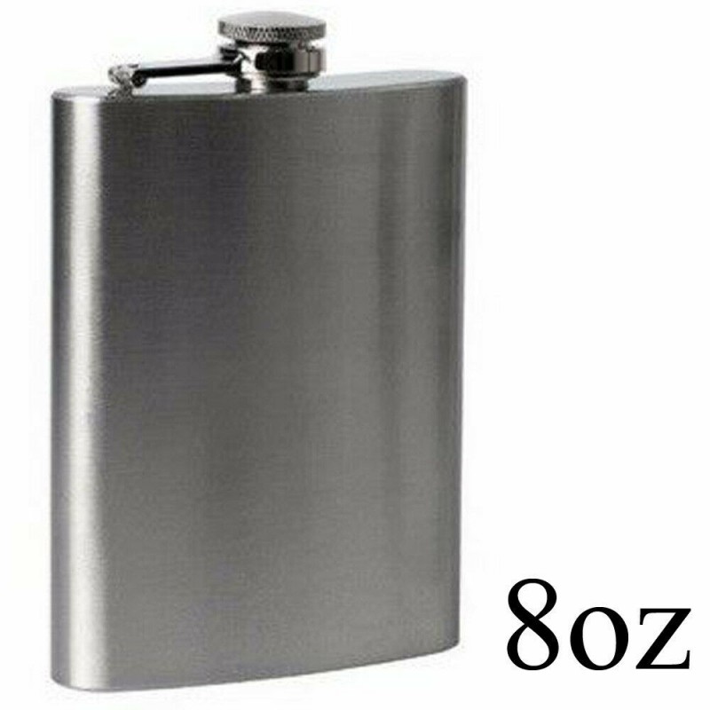DOBO Fiaschetta Acciaio 6oz/165ml 7oz/196ml 8oz/227ml 9oz/266ml fla...