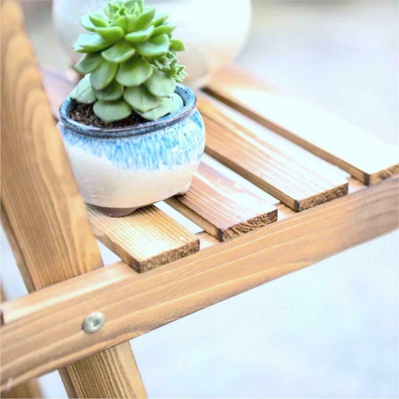 DOBO Portavaso Legno fioriera piante 80x25x80 cm giardino fiori vas...