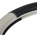 Coprivolante auto universale simil pelle fodera volante Grigio MAX 38 cm tuning