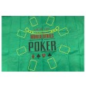 Copritavolo Poker panno verde gioco da tavola 60x90cm texas hold'em black jack