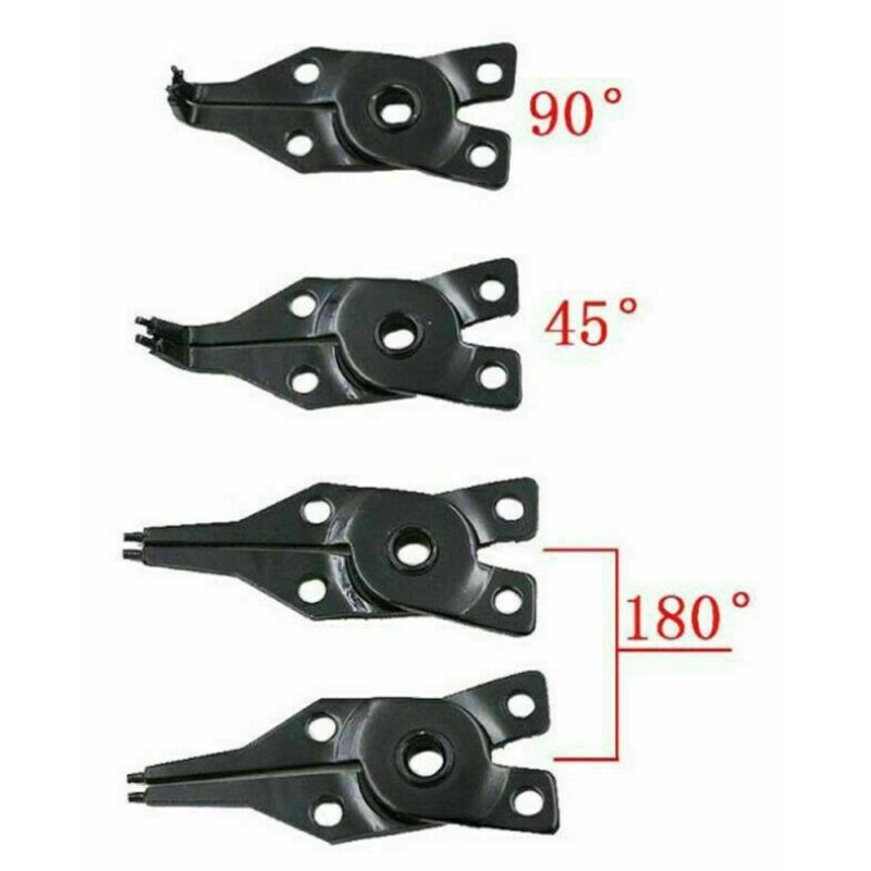DOBO Kit Pinza seeger 4 testine in 1 anelli elastici set interni es...