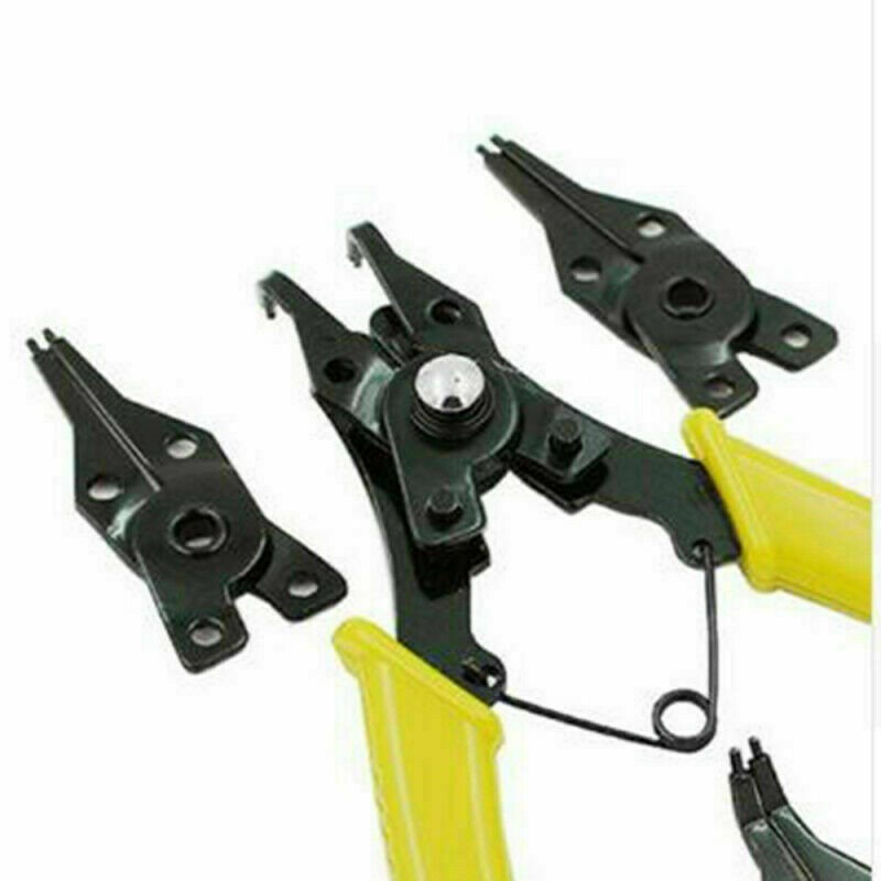 DOBO Kit Pinza seeger 4 testine in 1 anelli elastici set interni es...