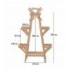DOBO Portavaso Legno con Mulino fioriera piante 97x25x47 cm fiori v...