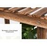 DOBO Portavaso Legno con Mulino fioriera piante 97x25x47 cm fiori v...