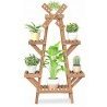 DOBO Portavaso Legno con Mulino fioriera piante 97x25x47 cm fiori v...