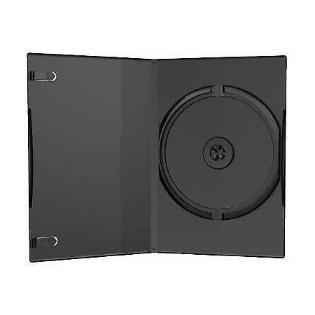 10 custodie per CD DVD vergini singole nere vuote 14mm custodia box
