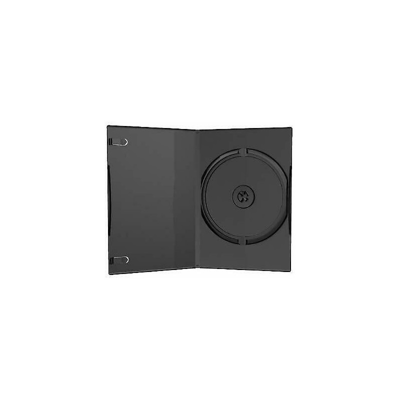 DOBO 10 custodie per CD DVD vergini singole nere vuote 14mm custodi...