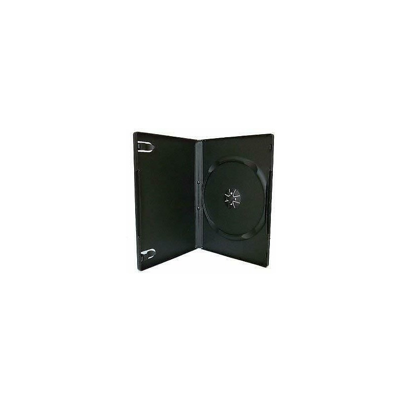 DOBO 10 custodie per CD DVD vergini singole nere vuote 14mm custodi...