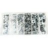 DOBO kit 900 pz Guarnizioni rinforzo metalliche 6 misure assortimen...