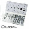 DOBO kit 900 pz Guarnizioni rinforzo metalliche 6 misure assortimen...